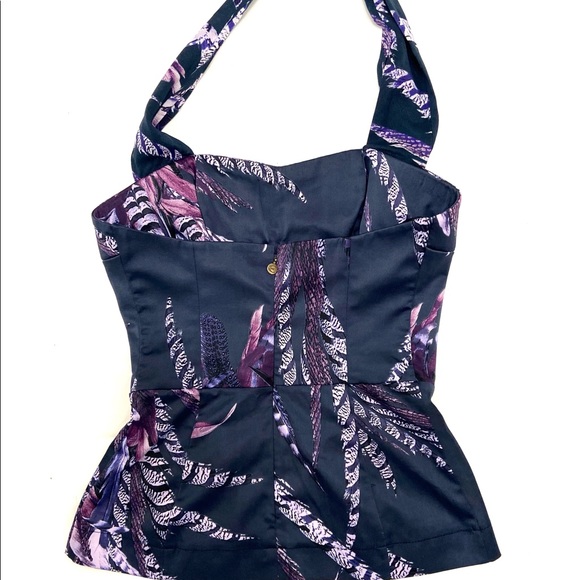 Just Cavalli silk halter top. - Picture 2 of 4